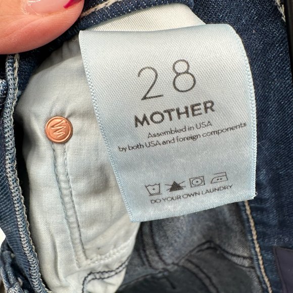 Mother The Insider Crop Step Fray Jean In The Royal Treatment - Picture 9 of 12